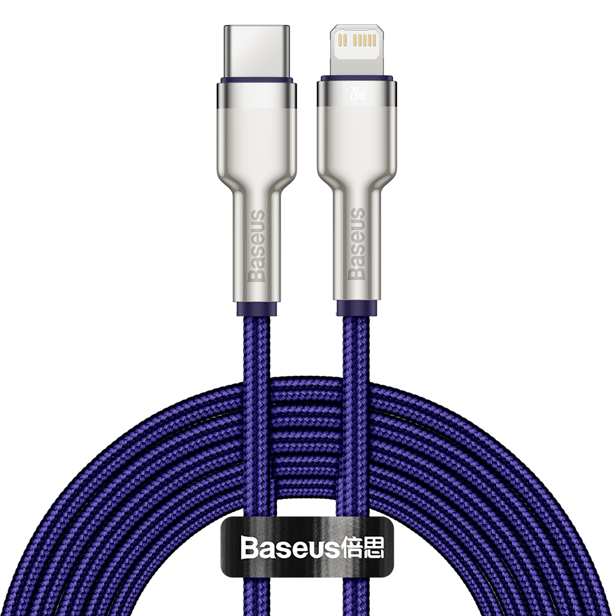 Baseus Cafule Series USB-C cable for Lightning, 20W, 2m (purple) - Image 2