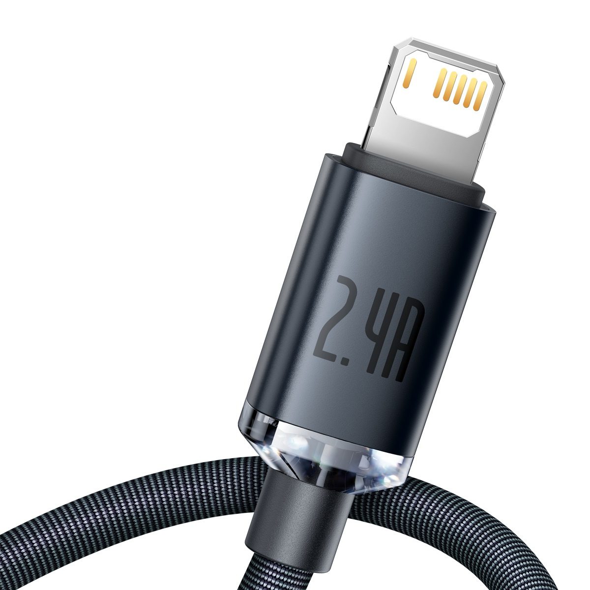 Baseus Crystal Shine cable USB to Lightning, 2.4A, 2m (black) - Image 4
