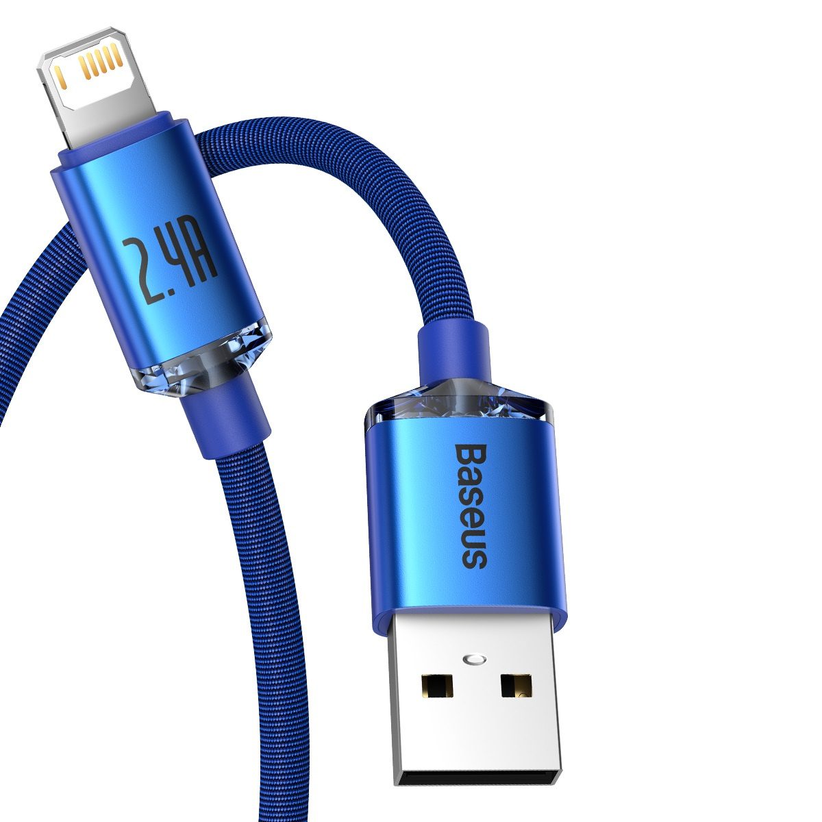 Baseus Crystal Shine cable USB to Lightning, 2.4A, 1.2m (blue) - Image 3