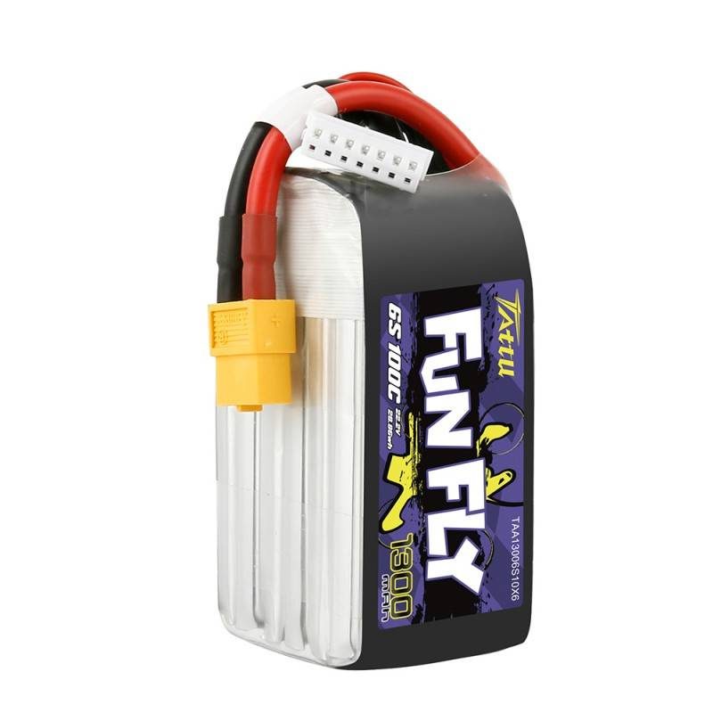 Battery Tattu Funfly 1300mAh 22,2V 100C 6S1P XT60 - Image 4