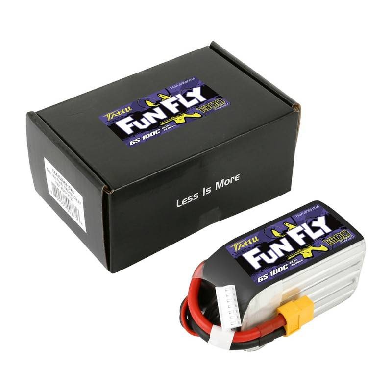 Battery Tattu Funfly 1300mAh 22,2V 100C 6S1P XT60 - Image 5