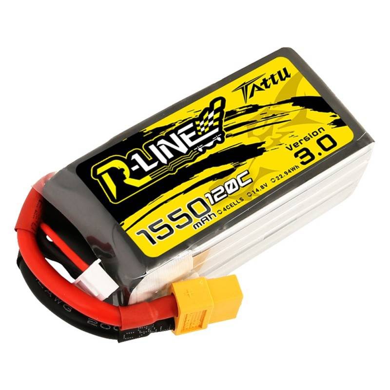 Battery Tattu R-Line Version 3.0 1550mAh 14,8V 120C 4S1P XT60 - Image 2