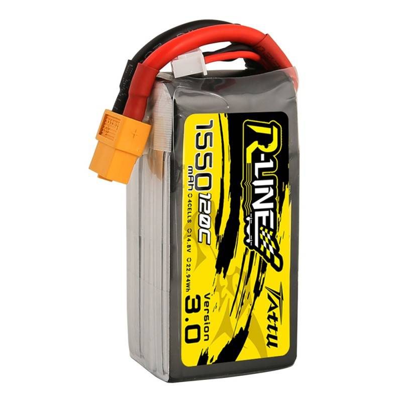 Battery Tattu R-Line Version 3.0 1550mAh 14,8V 120C 4S1P XT60 - Image 4