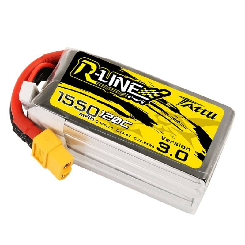 Battery Tattu R-Line Version 3.0 1550mAh 14,8V 120C 4S1P XT60 - Image 3