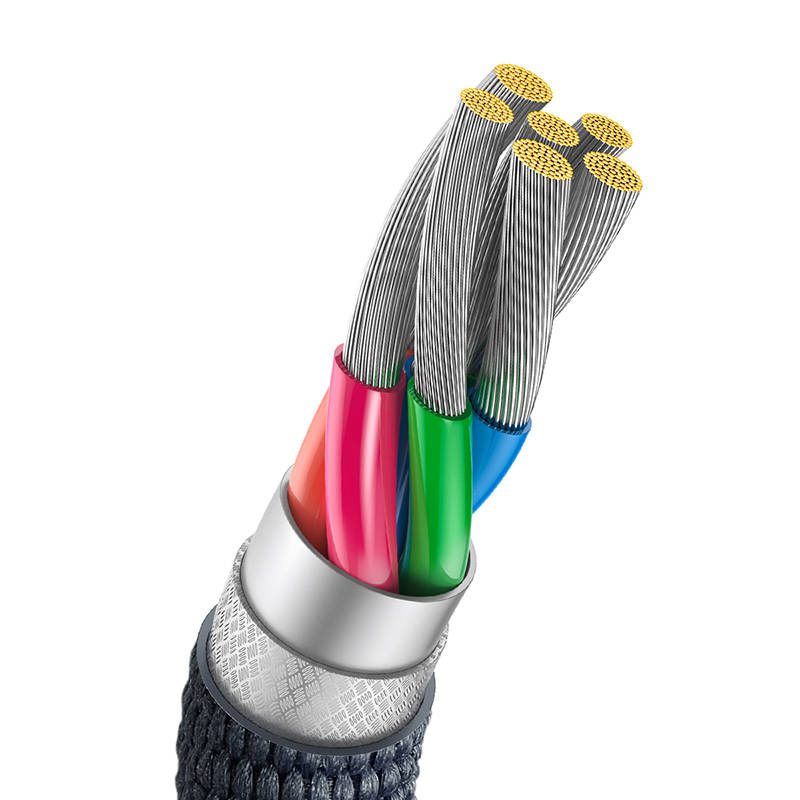 Baseus Crystal Shine cable USB to USB-C, 100W, 2m (black) - Image 5