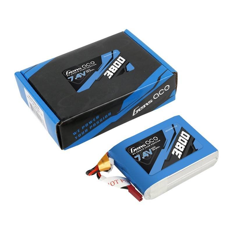 Battery Gens Ace 3800mAh 7.4V 1C 2S1P do Taranis Q X7 - Image 5