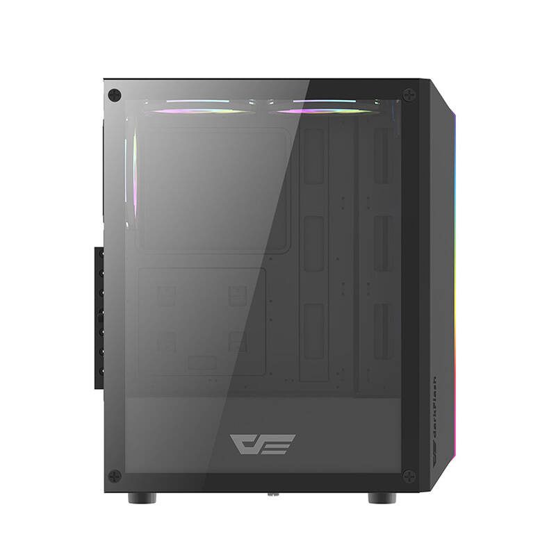 Darkflash DK151 LED computer case (black) + 3 RGB fans - Image 5