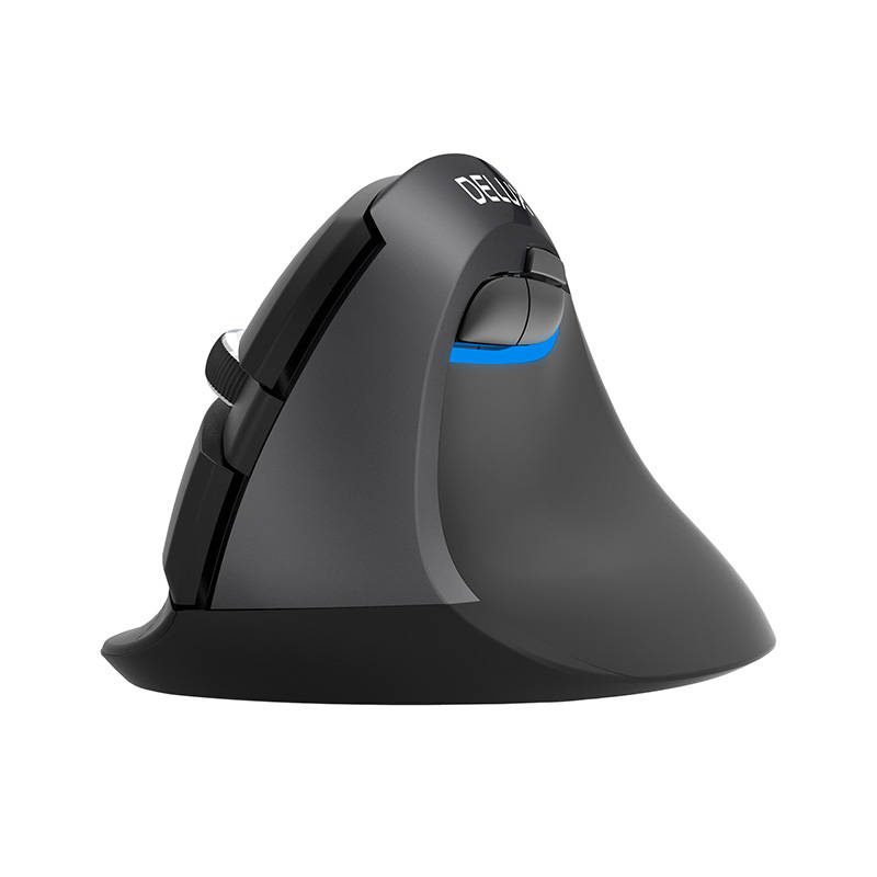 Wireless Vertical Mouse Delux M618Mini DB BT+2.4G 2400DPI (black) - Image 3