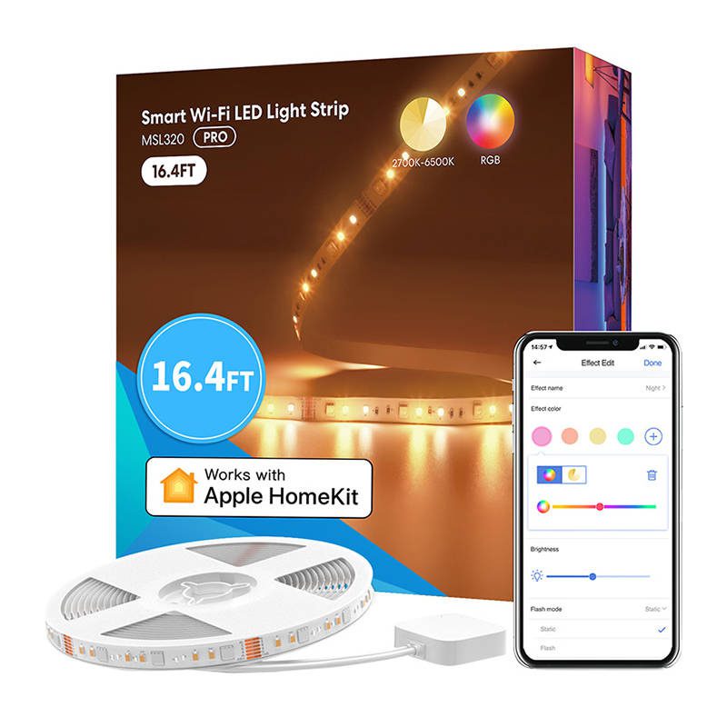 Smart WiFI LED Strip with RGBWW Meross MSL320 (5 meter) HomeKit - Image 2
