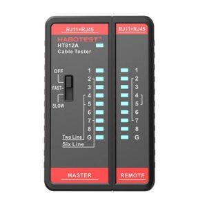 Network cable tester Habotest HT812A RJ45/RJ14/RJ12/RJ9