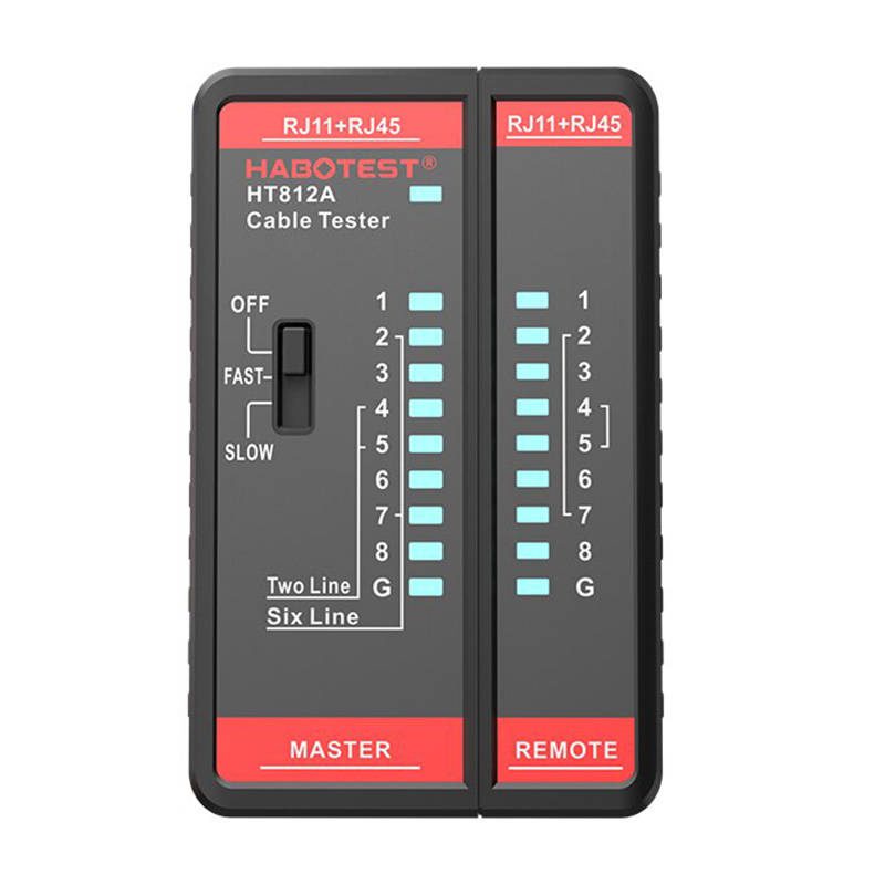 Network cable tester Habotest HT812A RJ45/RJ14/RJ12/RJ9