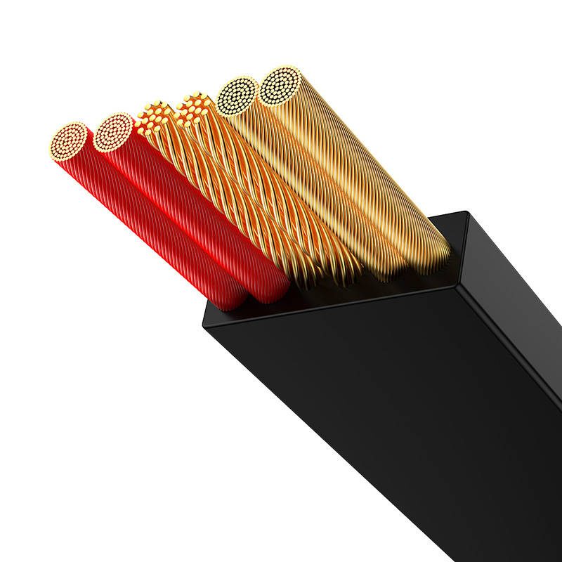 Baseus Bright Mirror 3, USB 3-in-1 cable for micro USB / USB-C / Lightning 66W / 2A 1.1m (Black) - Image 4