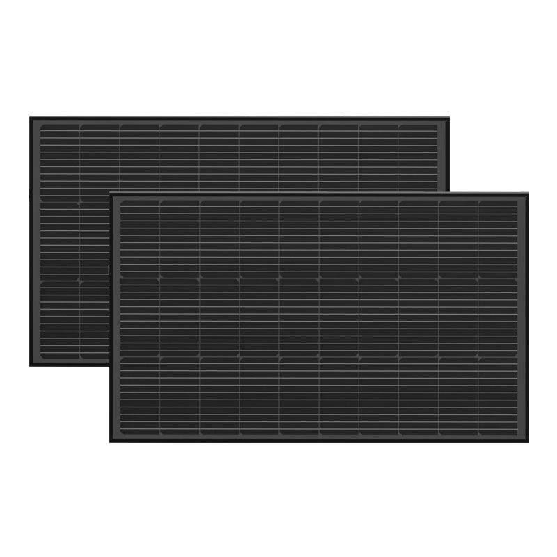 Photovoltaic panel set 2x EcoFlow 100W (rigid structure)