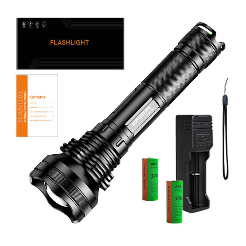 Superfire L3-D flashlight, 2700 lm, USB, 400 m, 5 modes - Image 2