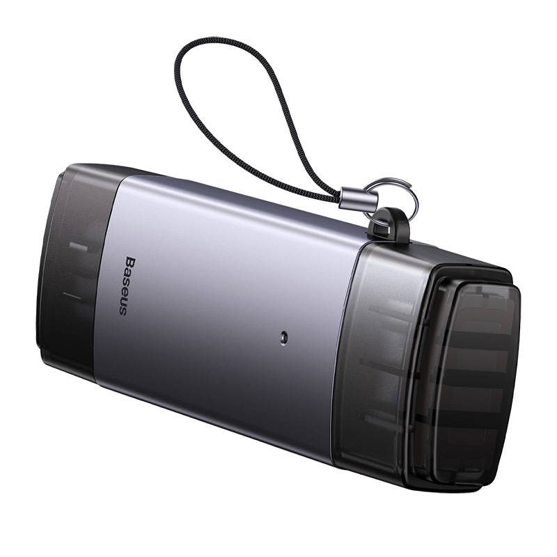 Baseus Lite Series SD/TF memory card reader, USB + USB-C (gray) - Image 6