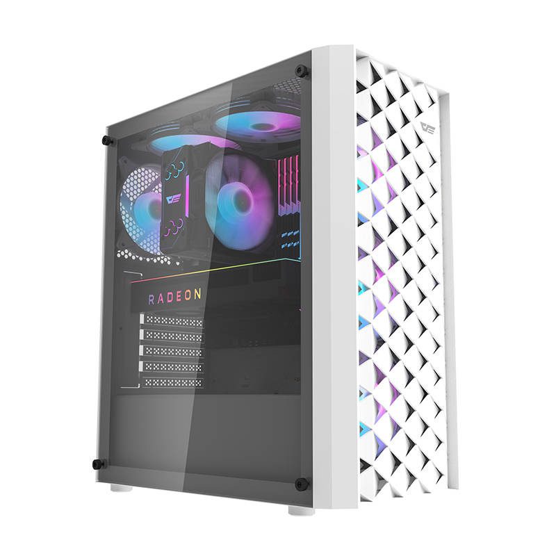 Darkflash DK351 computer case (white) + 4 RGB fans - Image 2