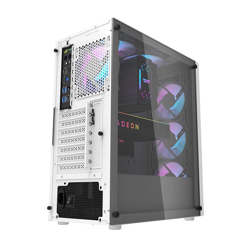 Darkflash DK351 computer case (white) + 4 RGB fans - Image 3