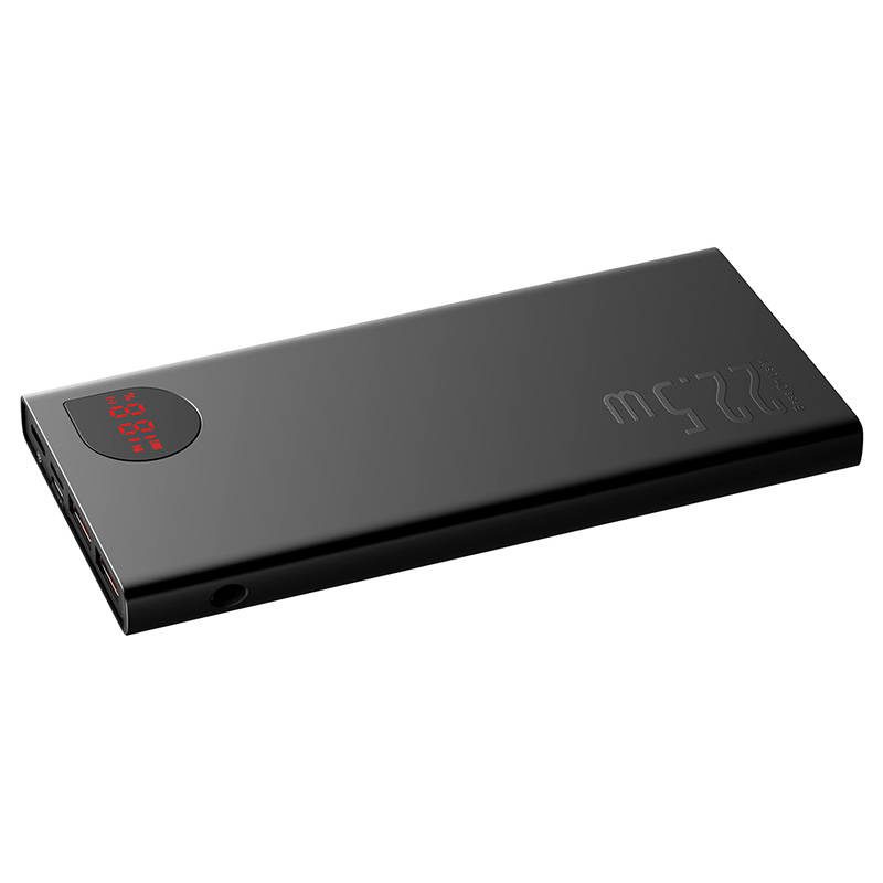 Powerbank Baseus Adaman Metal, 10000mAh, 2xUSB, USB-C, Lightning, MicroUSB 22.5W (black) - Image 5