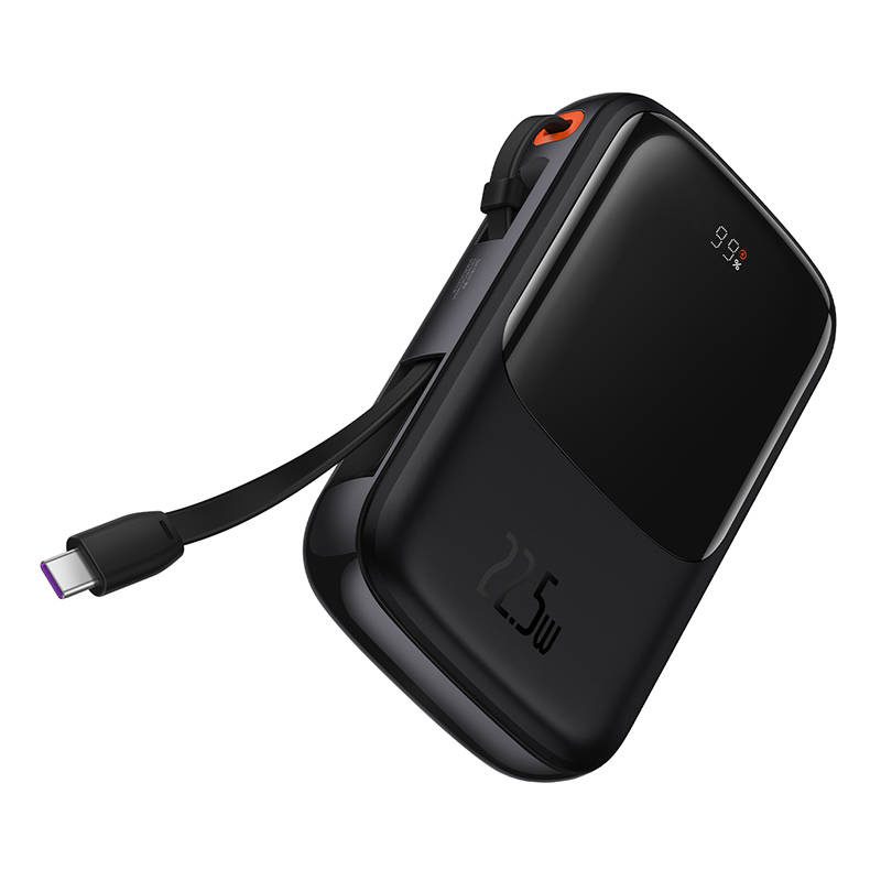 Powerbank Baseus Qpow PRO with cable, 10000mAh, 22.5W (Black) - Image 5