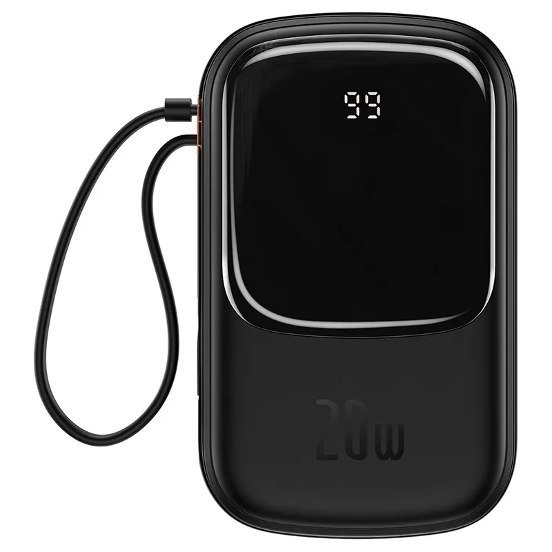 Powerbank Baseus Qpow PRO with Lightning cable, USB-C port and USB 20000mAh, 20W (Black) - Image 2