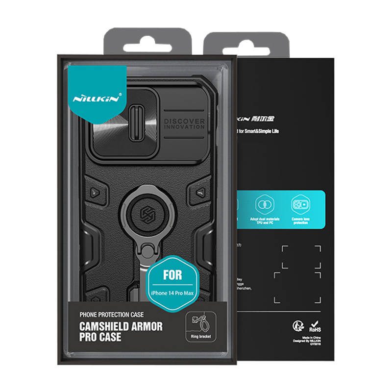 Case Nillkin CamShield Armor Pro for iPhone 14 Pro Max (black) - Image 3