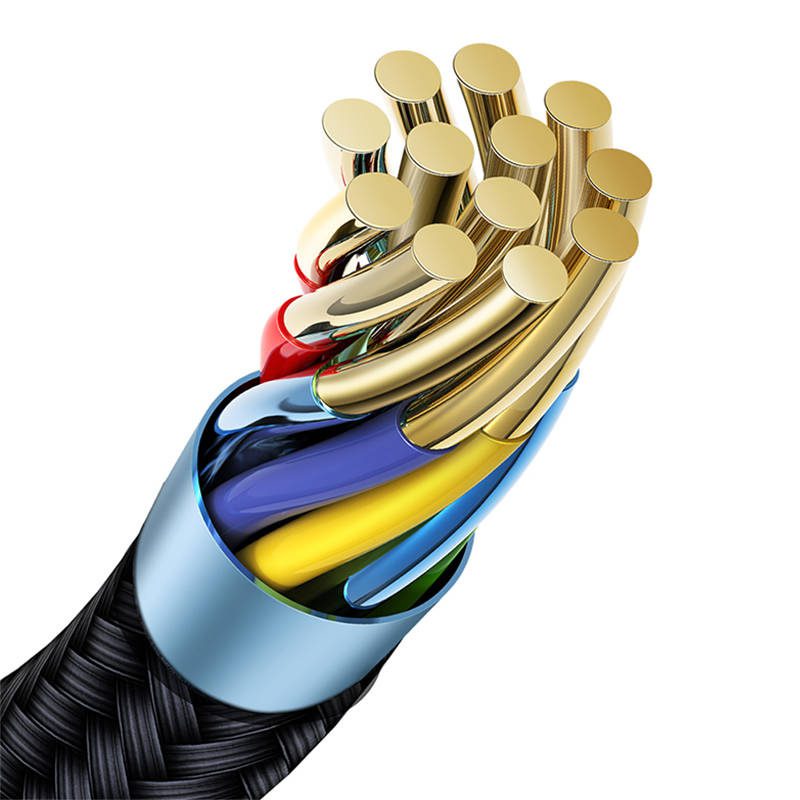 USB to Lightning cable, Mcdodo CA-7300, angled, 1.8m (black) - Image 3