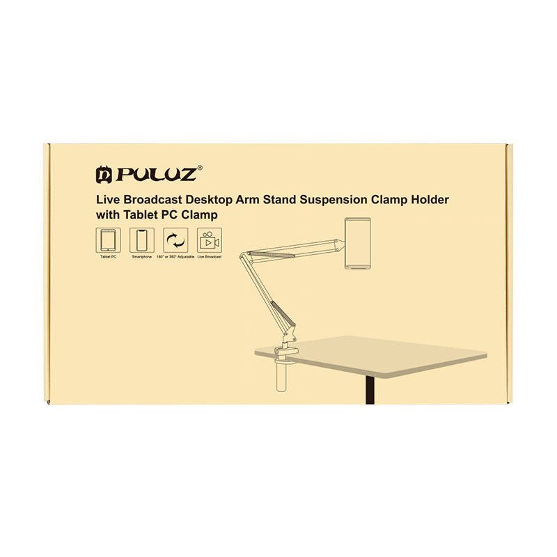 Desk stand Puluz with phone/tablet holder (black) - Image 2