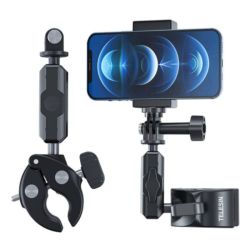 TELESIN Universal Handlebar Tube Clamp Mount for action cameras - Image 5