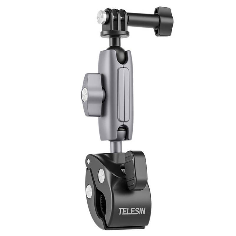 TELESIN Universal Handlebar Tube Clamp Mount for sport cameras (aluminum) - Image 2