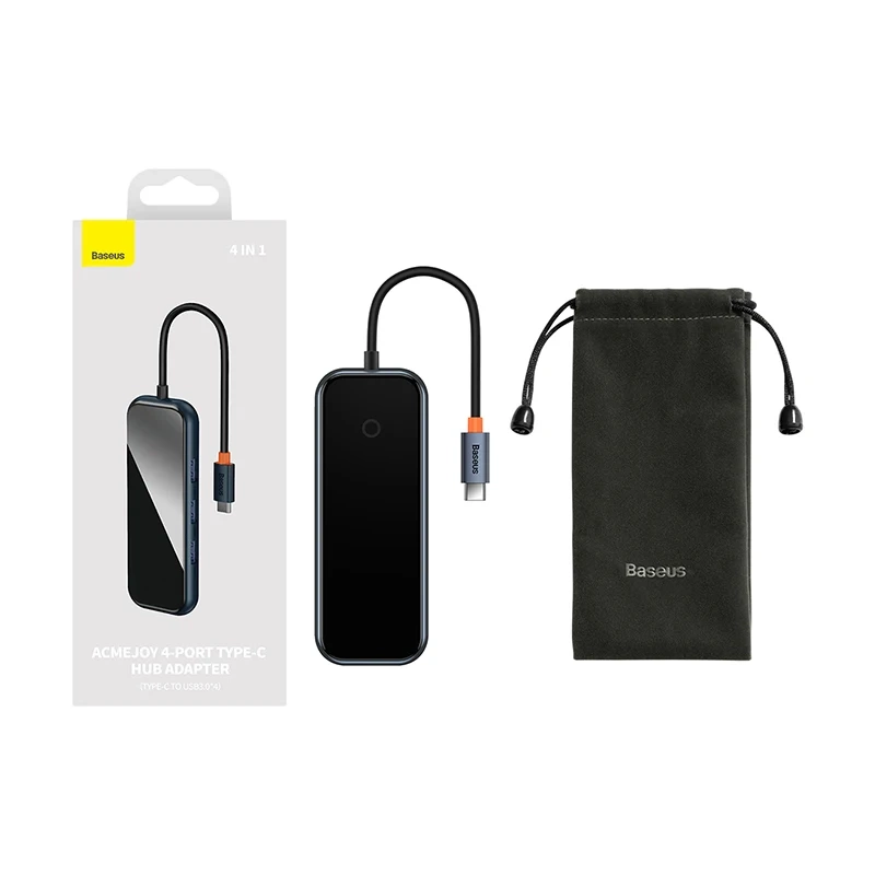 Adapter 4w1 Baseus Hub USB-C na 4xUSB 3.0 (Dark Grey) - Image 2