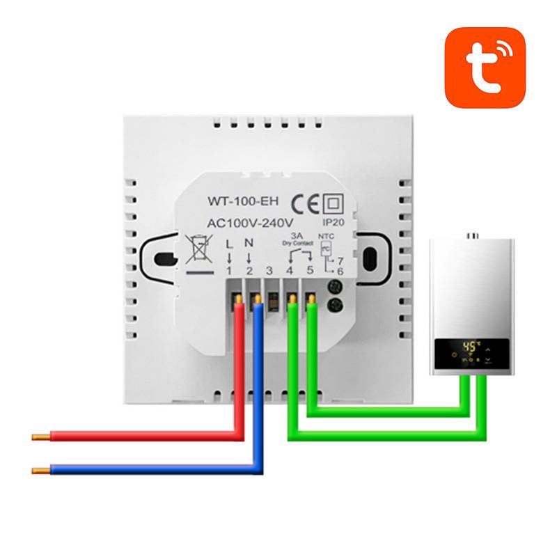 Avatto ZWT100 3A ZigBee smart DHW boiler thermostat TUYA - Image 4