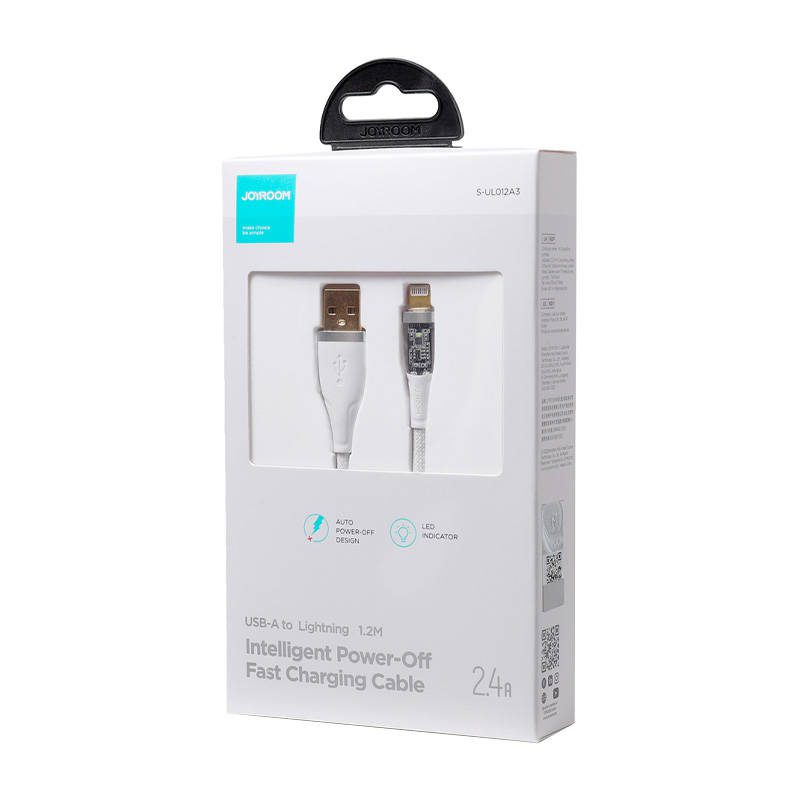 Cable to USB-A / Lightning / 2.4A / 1.2m Joyroom S-UL012A3 (white) - Image 2
