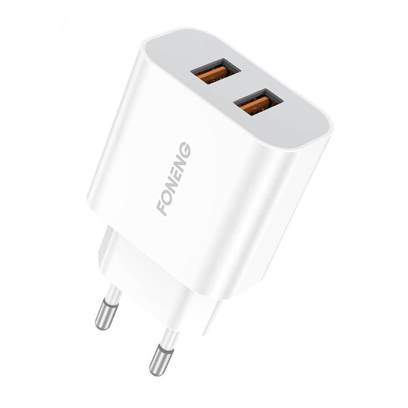 Fast charger Foneng 2x USB EU45 12W + USB Micro cable - Image 2