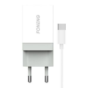 Fast charger Foneng 1x USB K210 10.5W + USB Type C cable 1m