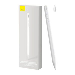 Smooth Writing Stylus with LED Indicators (Active) White