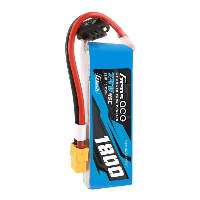 GensAce G-Tech LiPo 1800mAh 7.4V 45C 2S1P XT60 Battery - Image 4