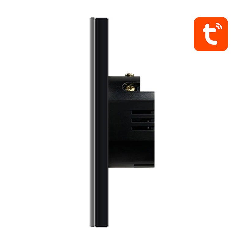 Smart Light Switch ZigBee Avatto ZTS02-EU-B1 1 Way TUYA (black) - Image 3