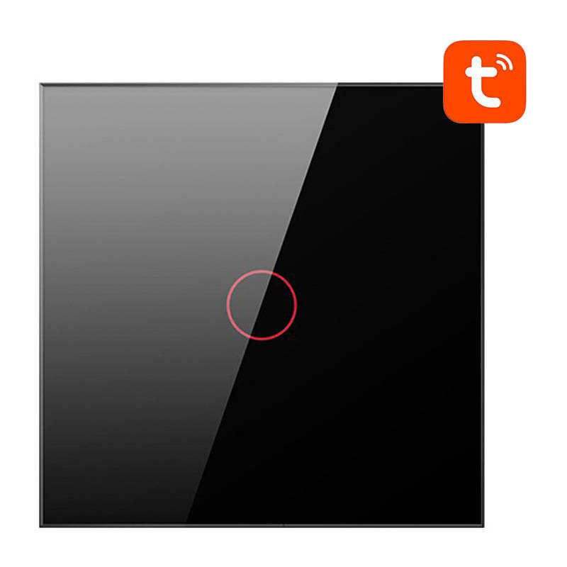 Smart Light Switch ZigBee Avatto LZTS02-EU-B1 1 Way No Neutral TUYA (black) - Image 2
