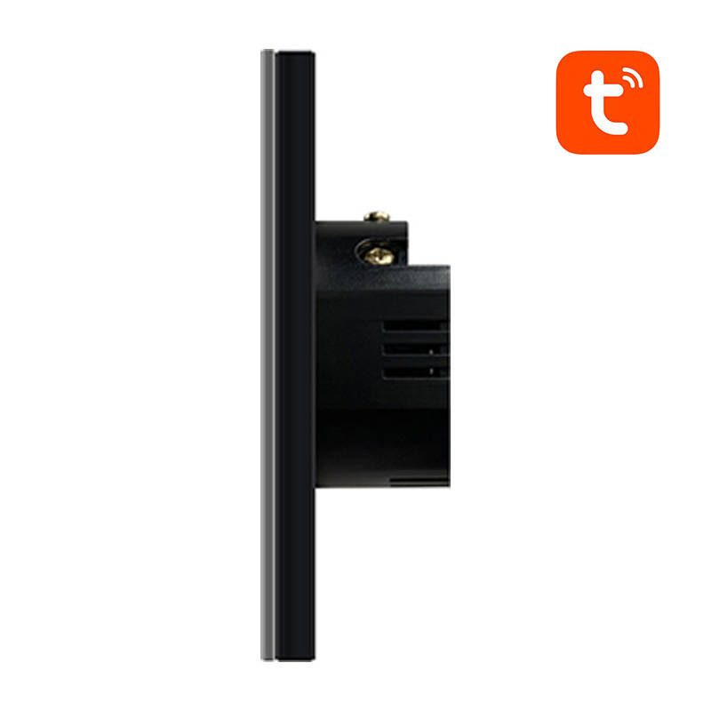 Smart Light Switch ZigBee Avatto LZTS02-EU-B1 1 Way No Neutral TUYA (black) - Image 3