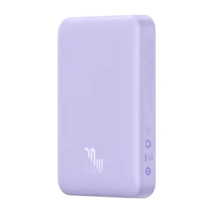 Powerbank Baseus Magnetic Mini 10000mAh, USB-C 20W MagSafe (purple)