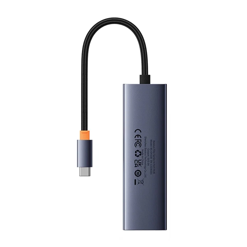 4in1 Hub Baseus UltraJoy USB-C do USB 3.0 (space grey) - Image 6