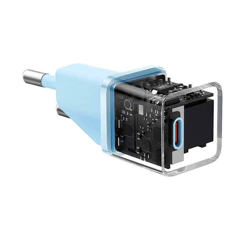 Mini wall charger Baseus GaN5 20W (blue) - Image 6