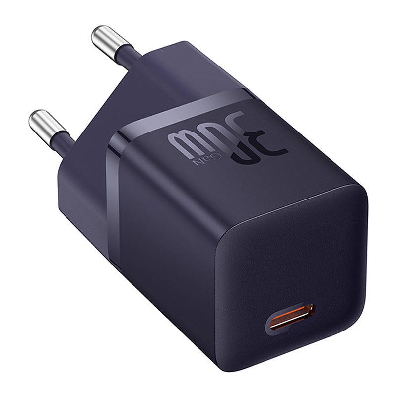 Mini wall charger Baseus GaN5 30W (purple) - Image 3