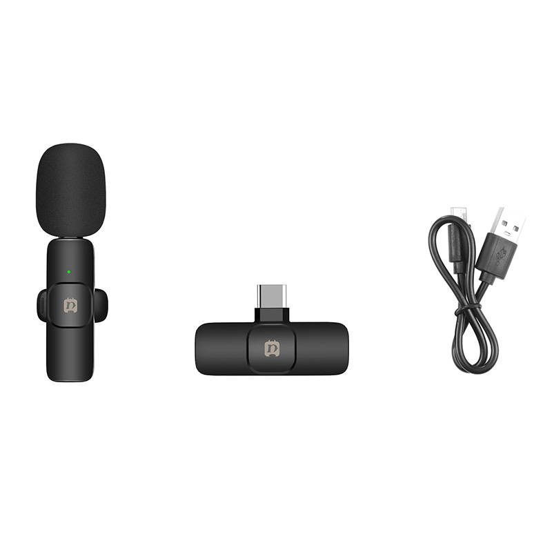 Wireless microphone Puluz PU3151B Lavalier Type C - Image 2