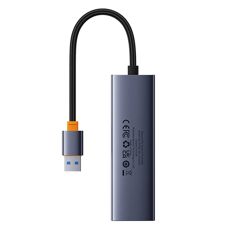 4in1 Hub Baseus UltraJoy USB-A do 4xUSB 3.0 (space grey) - Image 2