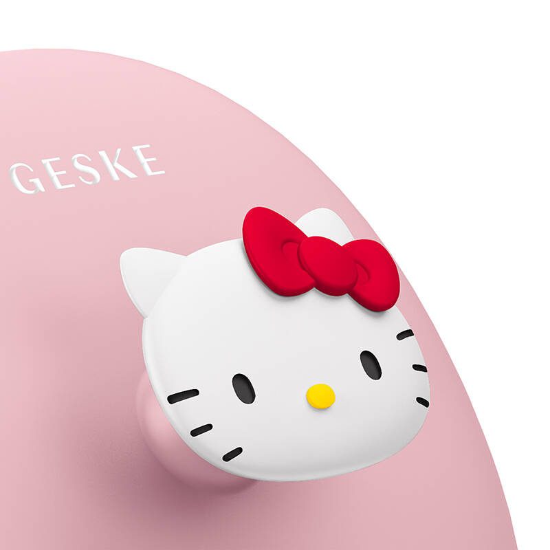 Facial Cleaning Brush 3in1 with handle Geske with APP (Hello Kitty pink) - Image 2