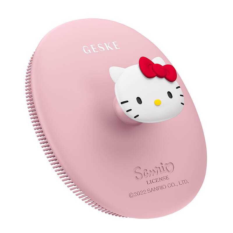 Facial Cleaning Brush 3in1 with handle Geske with APP (Hello Kitty pink) - Image 3