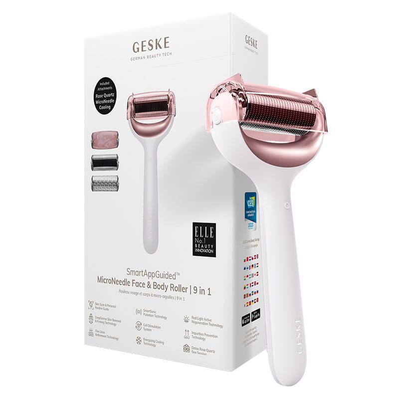 Micro Needle Face&Body Roller 9in1 Geske with APP (starlight) - Image 2
