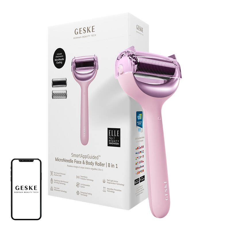 Micro Needle Face&Body Roller 8in1 Geske with APP (starlight)