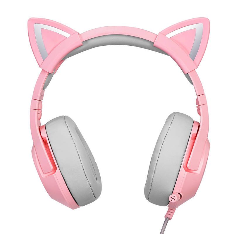 ONIKUMA K9 Pink RGB Gaming Headphones - Image 3